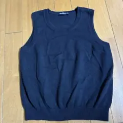 familiar ネイビー 綿 コットン ベスト 120