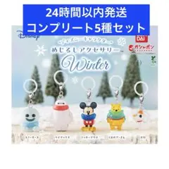 ディズニーキャラクターめじるしアクセサリー　Winter コンプリート5種セット