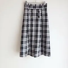 『axes femme POETIQUE』ポエティック チェックロングスカートのサムネイル