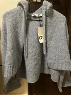 ZARA フード付きカーディガン EU 36/38