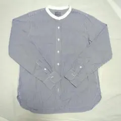 無印　ストライプ 長袖シャツ