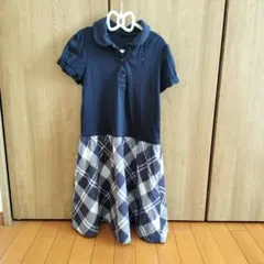 組曲　ネイビー 半袖ワンピース140〜150