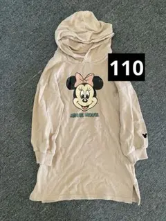 ミニーちゃん　フード付きパーカー 110