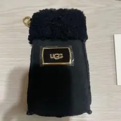 UGG ブラウンファーショルダーポーチ アグ UGG ショルダーバッグ ポシェット ムートン スエード 茶