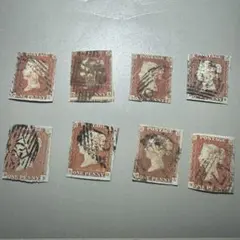 使用済切手 ペニー レッド　女王の肖像 2025年最新】ペニーレッド切手の人気アイテム - メルカリ