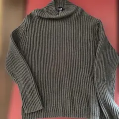 GAP グレー タートルネック セーター L/6