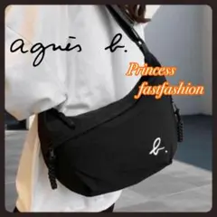処分価格❤️ྀི新品❤️ྀི【ブラック】アニエスベー ショルダーバッグ ボディバッグ＊13