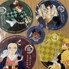 鬼滅の刃 原画展 鬼殺隊休憩処 コースター 4枚とストロータグセット
