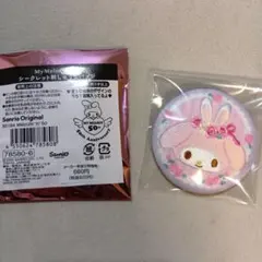 マイメロディ シークレット刺しゅう缶バッジ　リボン