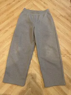 UNIQLOユニクロCスウェットワイドパンツ　ベージュ　着用1回のみ　美品