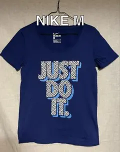 NIKE レディースJUST DO IT. ロゴプリントネイビー Tシャツ Mのサムネイル