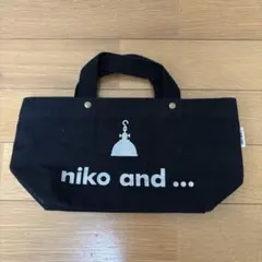 niko and ... ブラックトートバッグ
