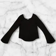 【新品】UNIQLO マメクロゴウチ3Dリブスクエアネックセーター 黒 XXL