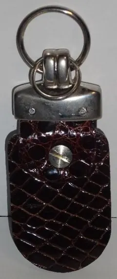 クロコダイル風レザー キーホルダー