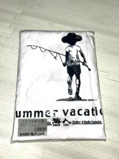 summer vacation フィッシングデザイン Tシャツ XL