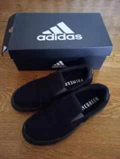 adidas アディダス ブラック スリッポン スニーカー 26.5