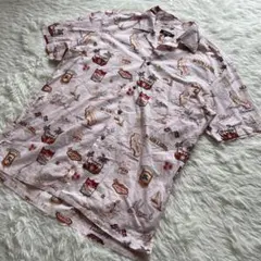 BURBERRY BLACK LABEL アロハシャツ サイズ3 ピンク