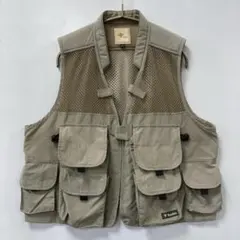 Woolrich フィッシングベスト メッシュ オリーブ - メルカリ
