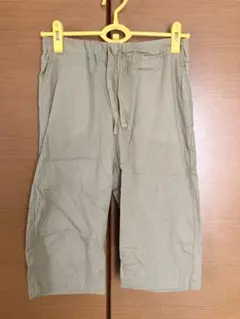 ハーフパンツ 【L】 ベージュ 無地 綿100%　マックハウス 夏物