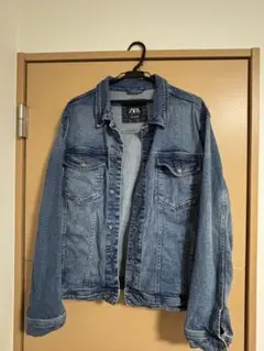 ZARA デニムジャケット ブルー メンズのサムネイル