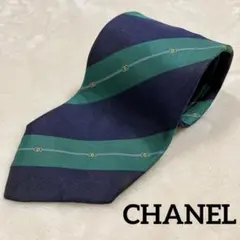 シャネル ネクタイ ココマーク 総柄 シルク イタリア製 CHANEL