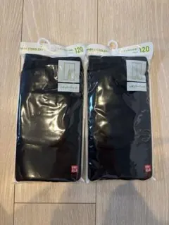 ユニクロ レギンス レギュラーフィット ブラック 10分丈 120