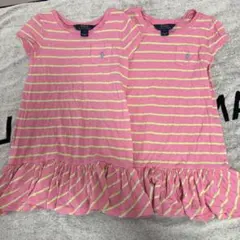 Polo Ralph Lauren 半袖ワンピース 2枚セット　ラルフ　双子