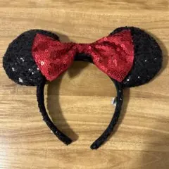 ディズニーランド カチューシャ ミニー スパンコール