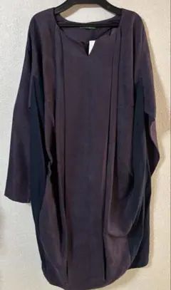 ✨新品　Weaver パープル ロング　コクーンワンピース Mサイズ　タグ付