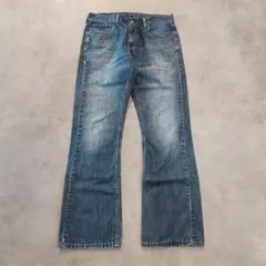 リーバイス527 Levis W29 フレア ブーツ 青 古着 ヒゲ ダメージ - メルカリ