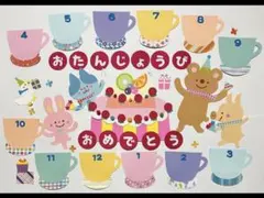 壁面飾り お誕生日表 マグカップ☆。.:＊・゜のサムネイル