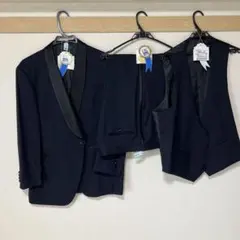 麻布テーラー　新郎用3ピースタキシード（ワイシャツ、小物有）