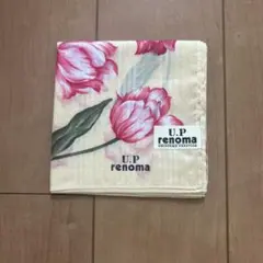 renoma チューリップ柄 ハンカチ