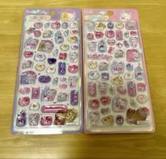 海外限定正規品　キティライセンス有 3D立体ドロップシール　2枚セット