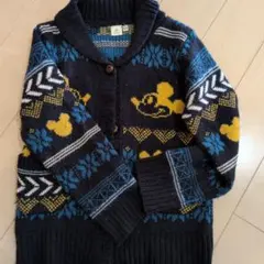 120センチ　ディズニー　ミッキー　セーター　カーディガン