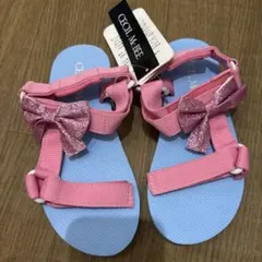 CECIL McBEE サンダル ピンク リボン　20cmのサムネイル