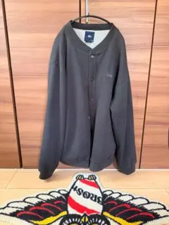 00s OLD Stussy スウェット jacket スタジャンスナップ XL