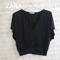 ZARA Vネックショートカットソー