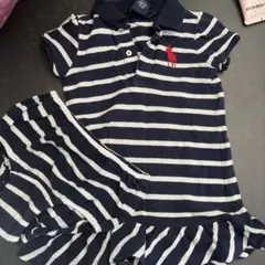 Ralph Lauren ストライプ ポロワンピース 12M