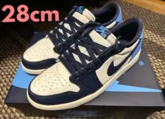 【美品】ナイキ エアジョーダン1 ロー オブシディアン28cm【Nike】