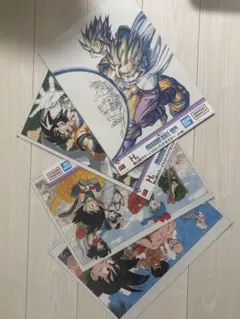 一番くじドラゴンボール40thH賞 クリアポスター4枚セット