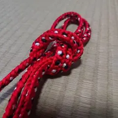 和装用赤・黒・白編み込み紐