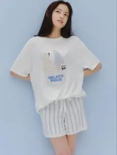 gelato pique しろくまアイスジャガードプルオーバー ショートパンツ