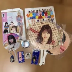 twice うちわ&キーホルダー&缶バッジ&クリアファイル等セット 匿名配送
