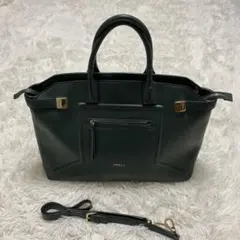 フルラ FURLA 2wayショルダーバッグ A4収納可 グリーン 緑