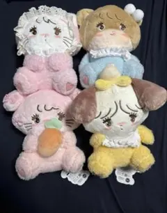 mikko characters ふわふわ BABYぬいぐるみ　全4種コンプ