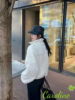 ALO YOGA  フリースジャケット クロップド丈 オフホワイト未使用品