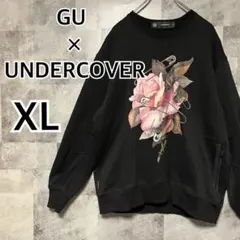 【最終値下 試着1回】GU × アンダーカバー　薔薇 安全ピン スウェット XL