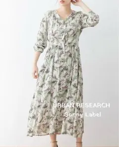 URBAN RESEARCH SonnyLabelトロピカルプリント　ワンピース