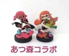 動物森友會聯動 斯普拉遁amiibo 女孩 霓虹粉 橘色 初始化